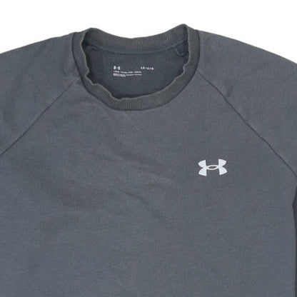 Mens UK Size L Under armour Grey Pullover Sweatshirt