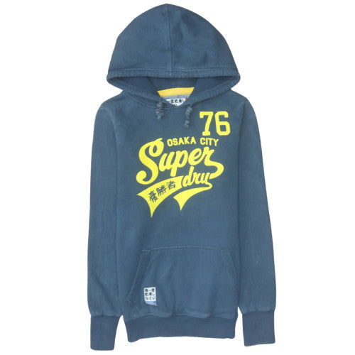 Womens UK Size S Superdry Blue Pullover Hoodie