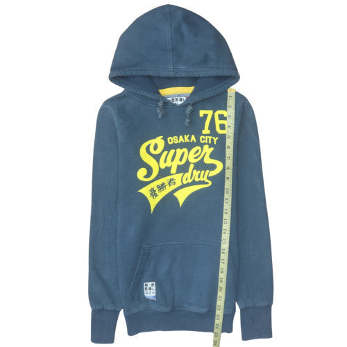Womens UK Size S Superdry Blue Pullover Hoodie