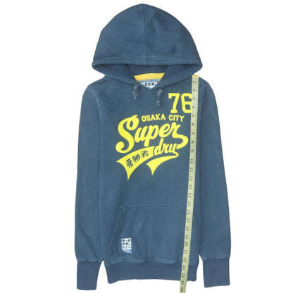 Womens UK Size S Superdry Blue Pullover Hoodie
