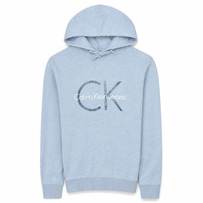 Mens UK Size S Calvin Klein Jeans Blue Pullover Hoodie