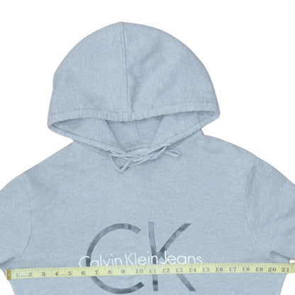 Mens UK Size S Calvin Klein Jeans Blue Pullover Hoodie