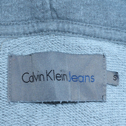 Mens UK Size S Calvin Klein Jeans Blue Pullover Hoodie
