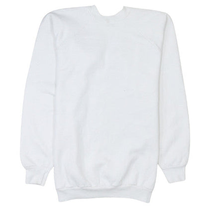 Womens UK Size XL Fruit of the Loom White Pullover Sweatshirt