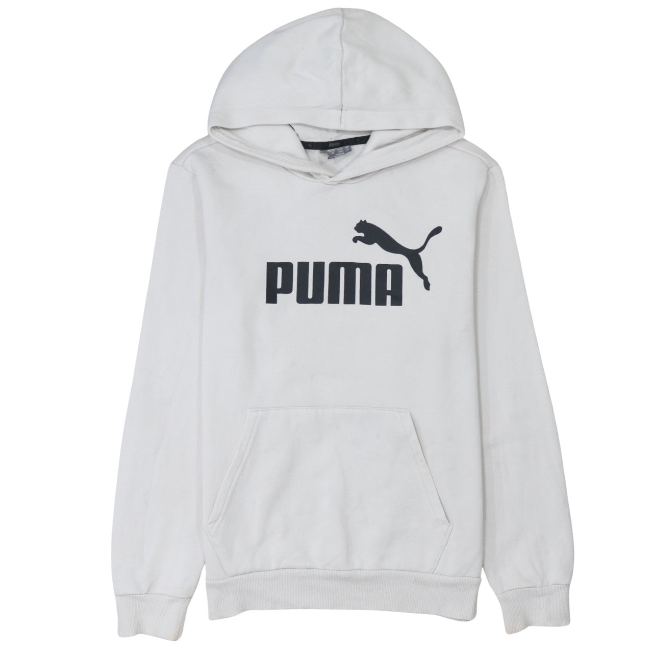 Womens UK Size XS PUMA White Pullover Hoodie