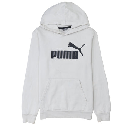 Womens UK Size XS PUMA White Pullover Hoodie