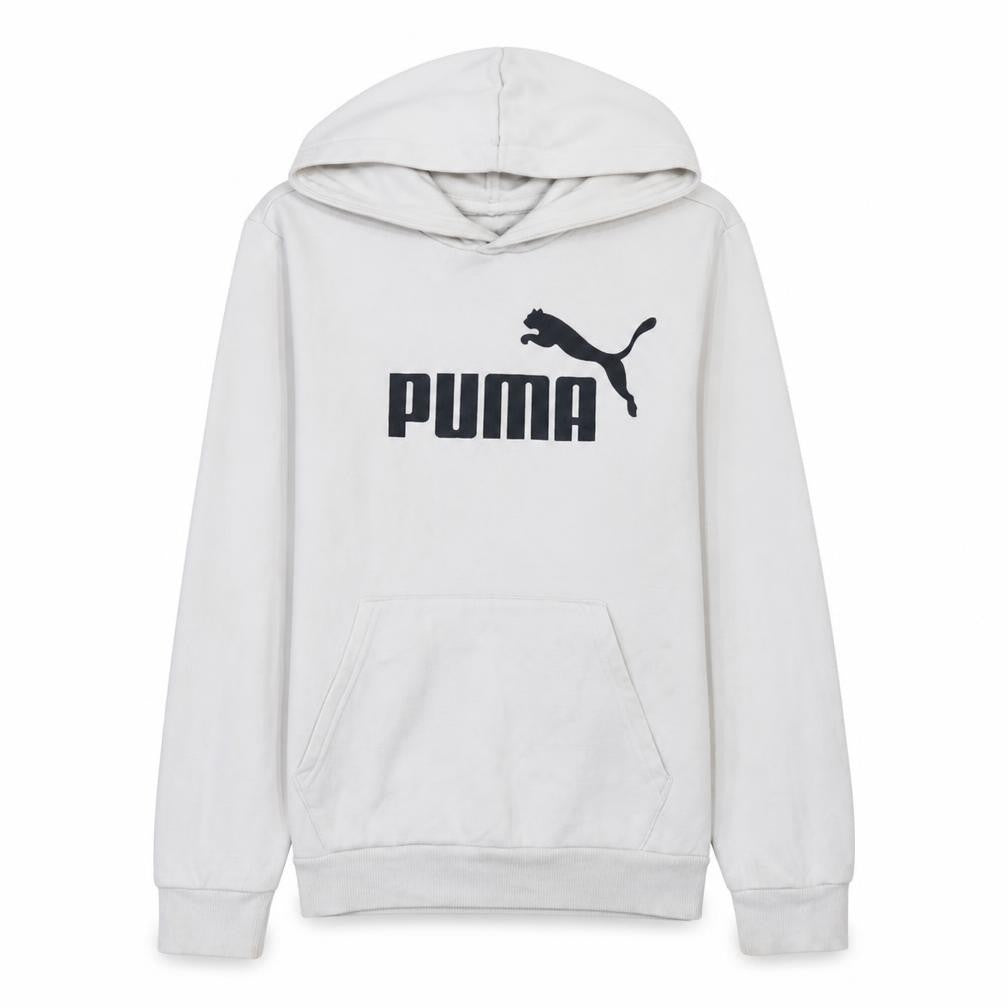 Womens UK Size XS PUMA White Pullover Hoodie