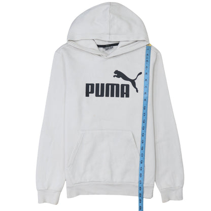 Womens UK Size XS PUMA White Pullover Hoodie