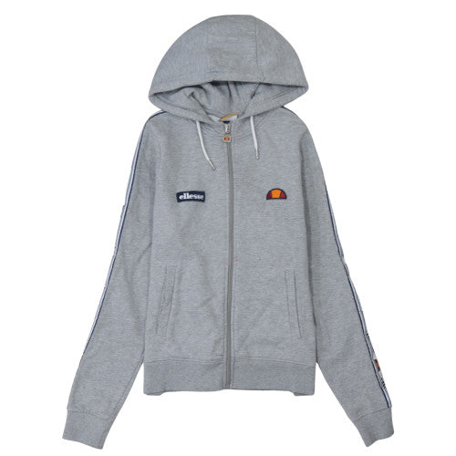 Womens UK Size 10 ellesse Grey Full Zip Hoodie