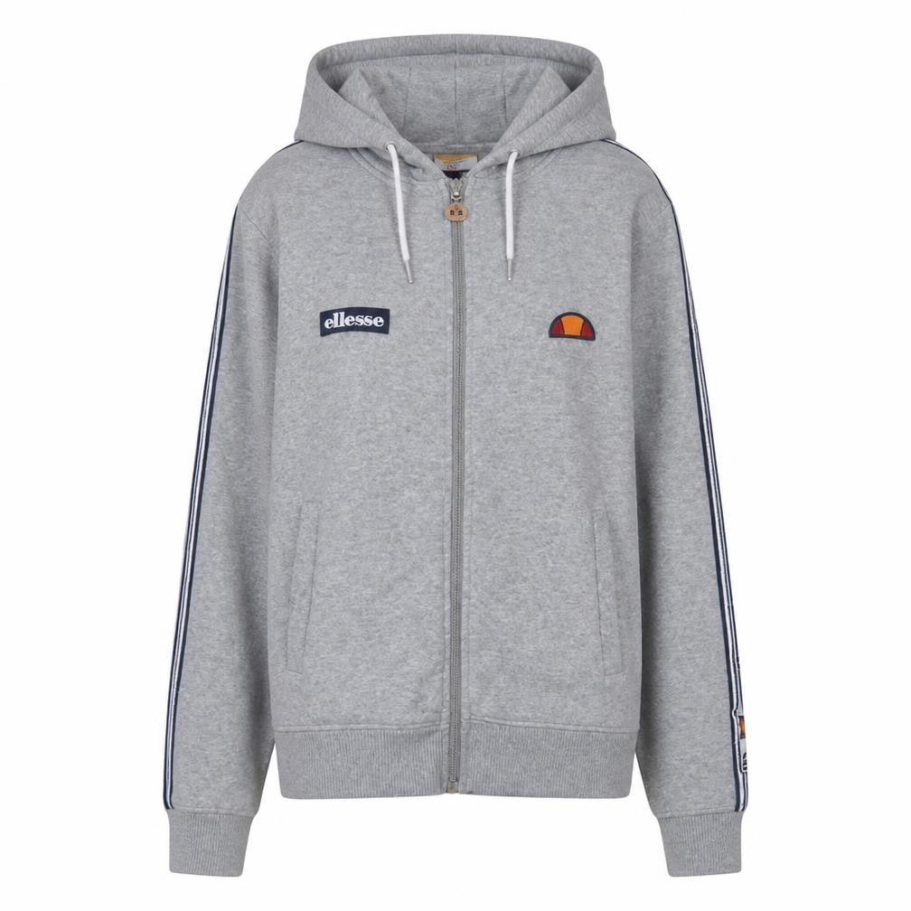 Womens UK Size 10 ellesse Grey Full Zip Hoodie