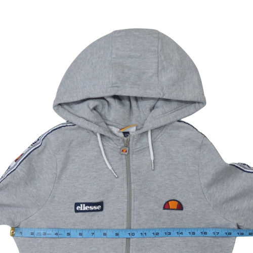 Womens UK Size 10 ellesse Grey Full Zip Hoodie