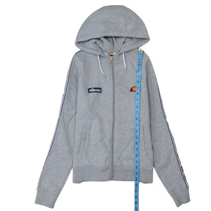 Womens UK Size 10 ellesse Grey Full Zip Hoodie