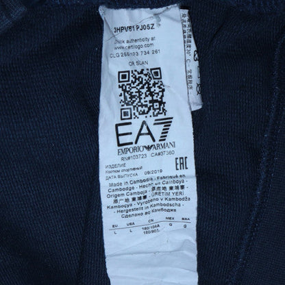 Mens UK Size M Emporio Armani Blue Full Zip Hoodie