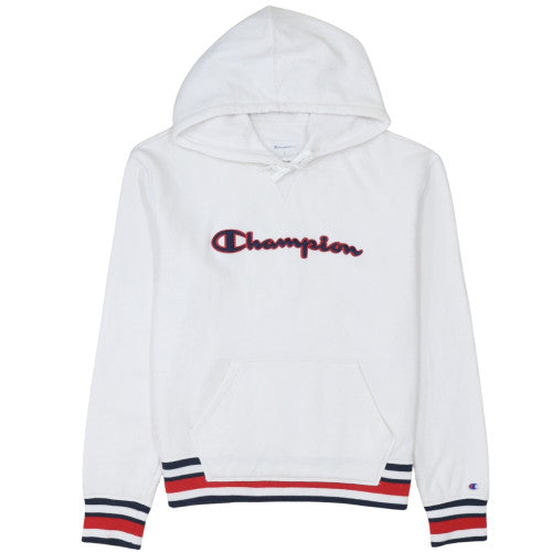 Womens UK Size L Champion White Pullover Hoodie
