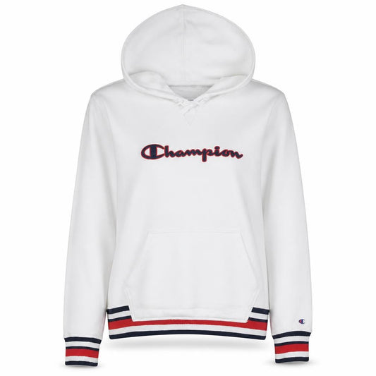 Womens UK Size L Champion White Pullover Hoodie