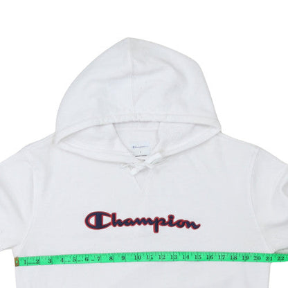 Womens UK Size L Champion White Pullover Hoodie