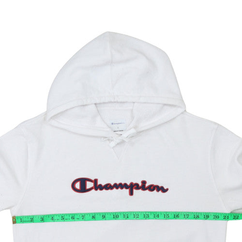 Womens UK Size L Champion White Pullover Hoodie