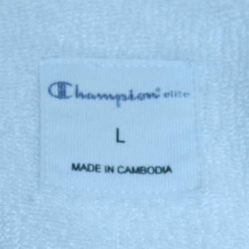 Womens UK Size L Champion White Pullover Hoodie