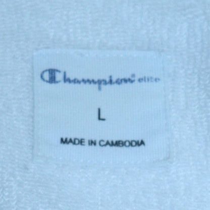 Womens UK Size L Champion White Pullover Hoodie