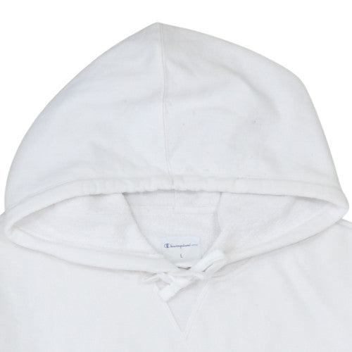 Womens UK Size L Champion White Pullover Hoodie