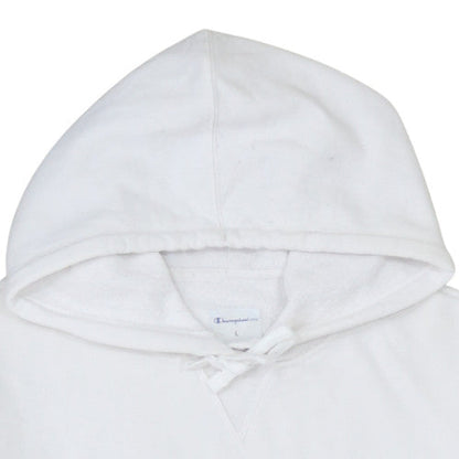 Womens UK Size L Champion White Pullover Hoodie