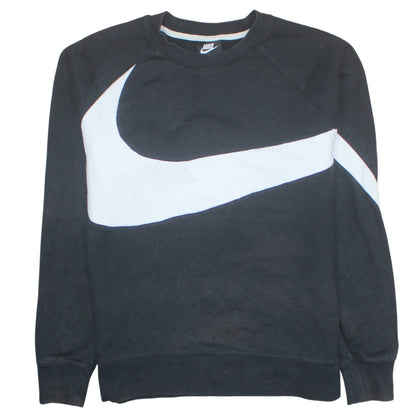 Womens UK Size L Nike Black Pullover Sweatshirt