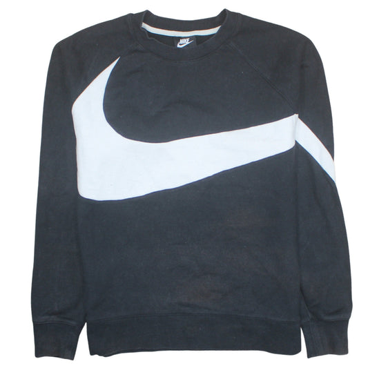 Womens UK Size L Nike Black Pullover Sweatshirt