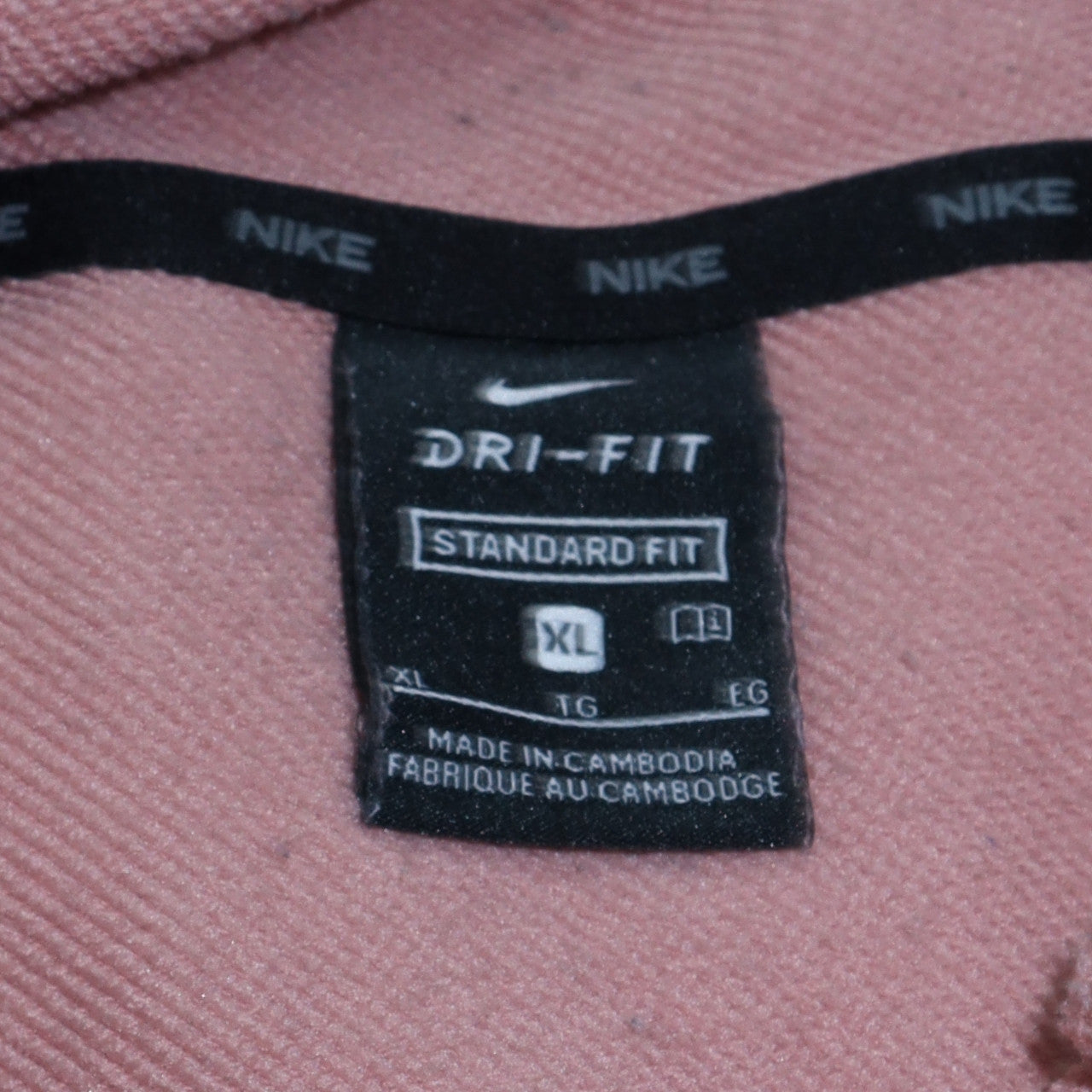 Womens UK Size XL Nike Pink Pullover Hoodie