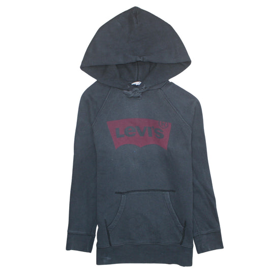 Womens UK Size 2XS Levi's Black Pullover Hoodie