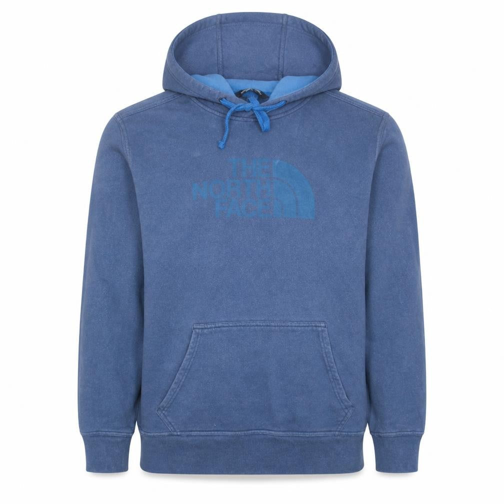 Mens UK Size L The North Face Blue Pullover Hoodie