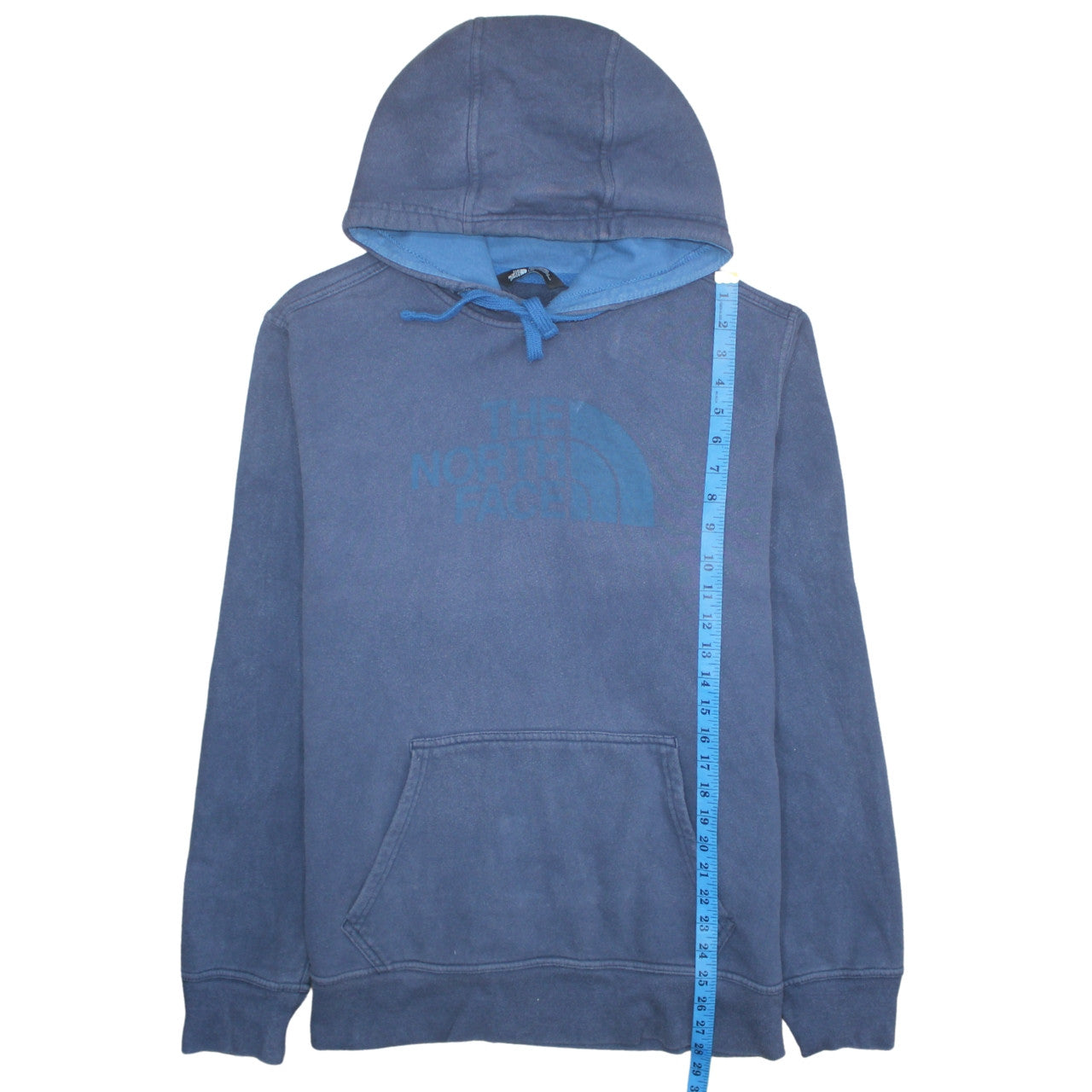 Mens UK Size L The North Face Blue Pullover Hoodie