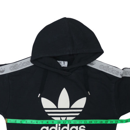 Womens UK Size 10 adidas Black Pullover Hoodie