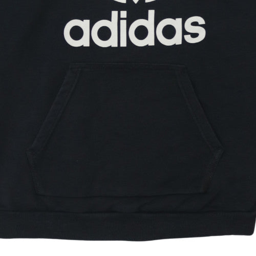 Womens UK Size 10 adidas Black Pullover Hoodie