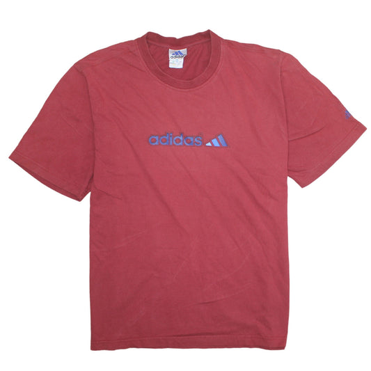 Mens UK Size L adidas Red  T-Shirt