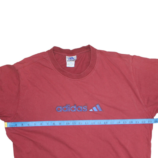 Mens UK Size L adidas Red  T-Shirt
