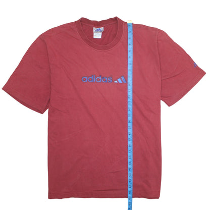 Mens UK Size L adidas Red  T-Shirt