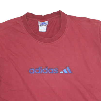 Mens UK Size L adidas Red  T-Shirt