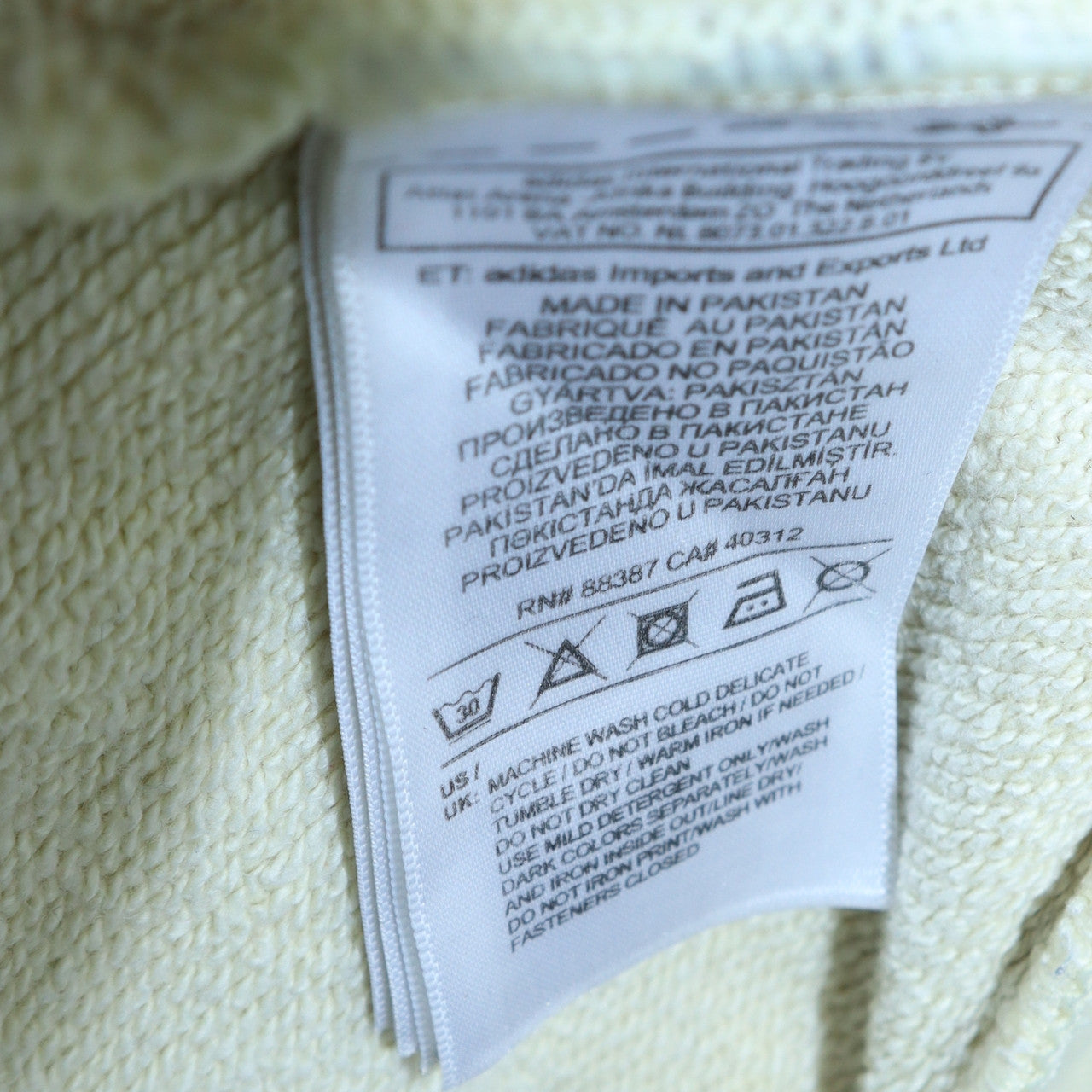 Womens UK Size XL adidas Beige Pullover Hoodie