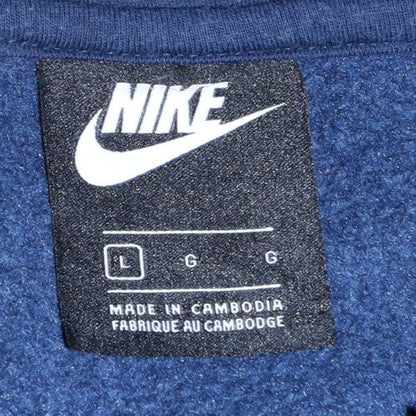 Mens UK Size L Nike Blue Pullover Hoodie