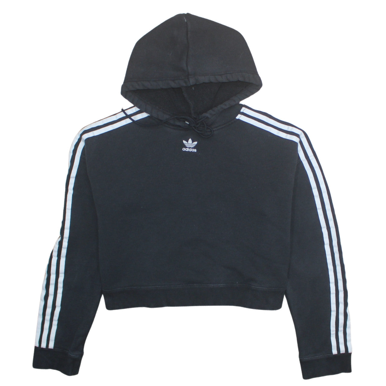 Womens UK Size 8 adidas Black Pullover Hoodie