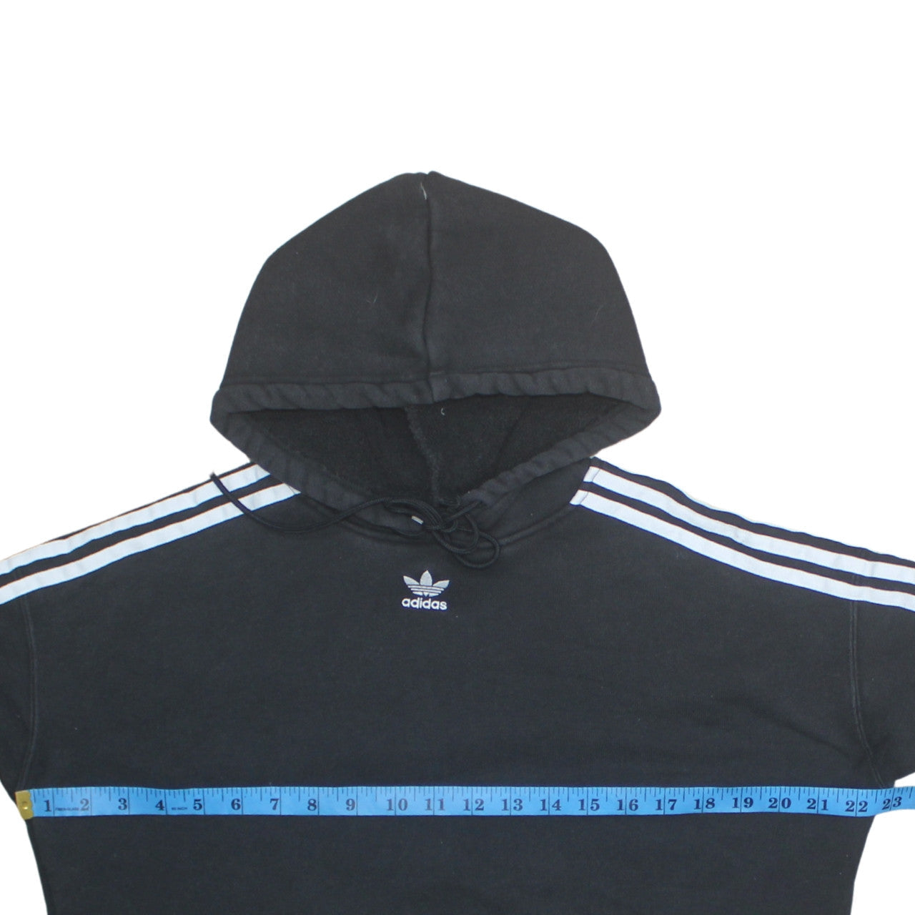 Womens UK Size 8 adidas Black Pullover Hoodie