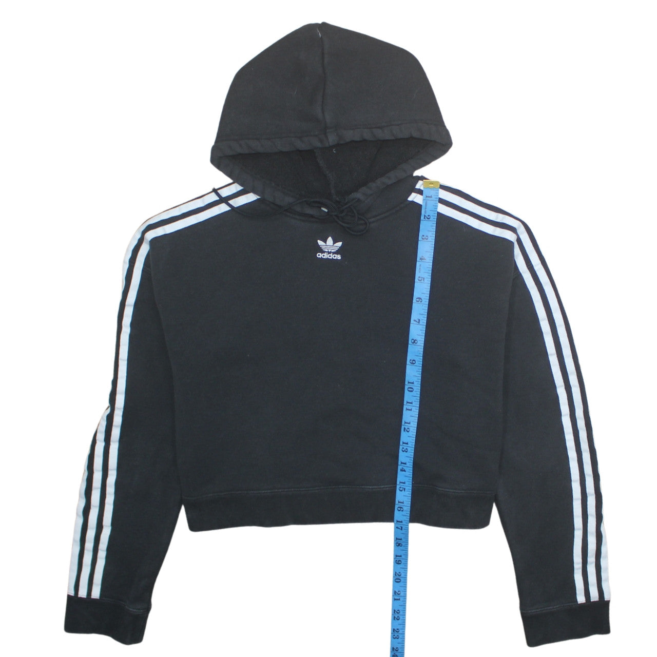 Womens UK Size 8 adidas Black Pullover Hoodie