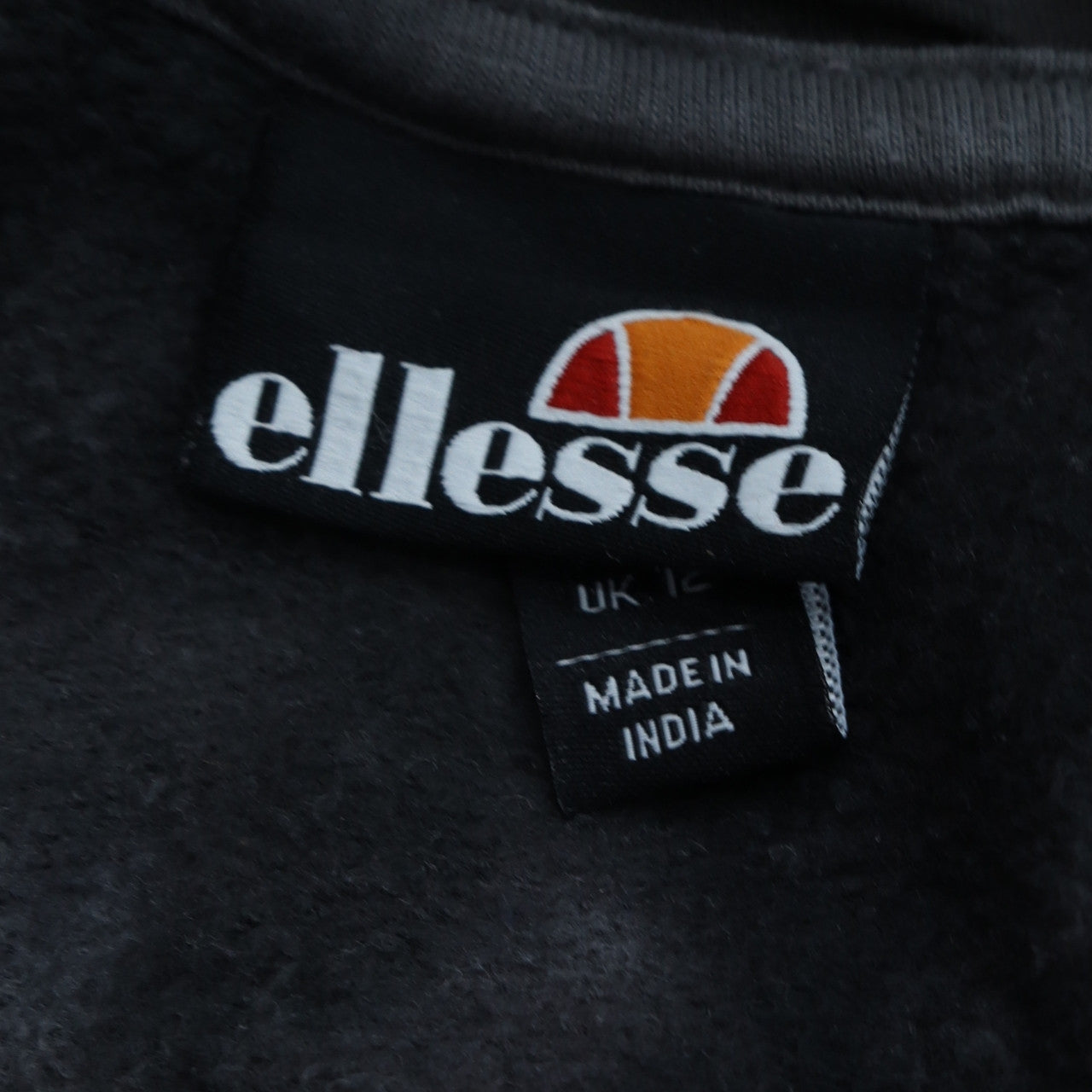 Womens UK Size 12 ellesse Black Pullover Hoodie
