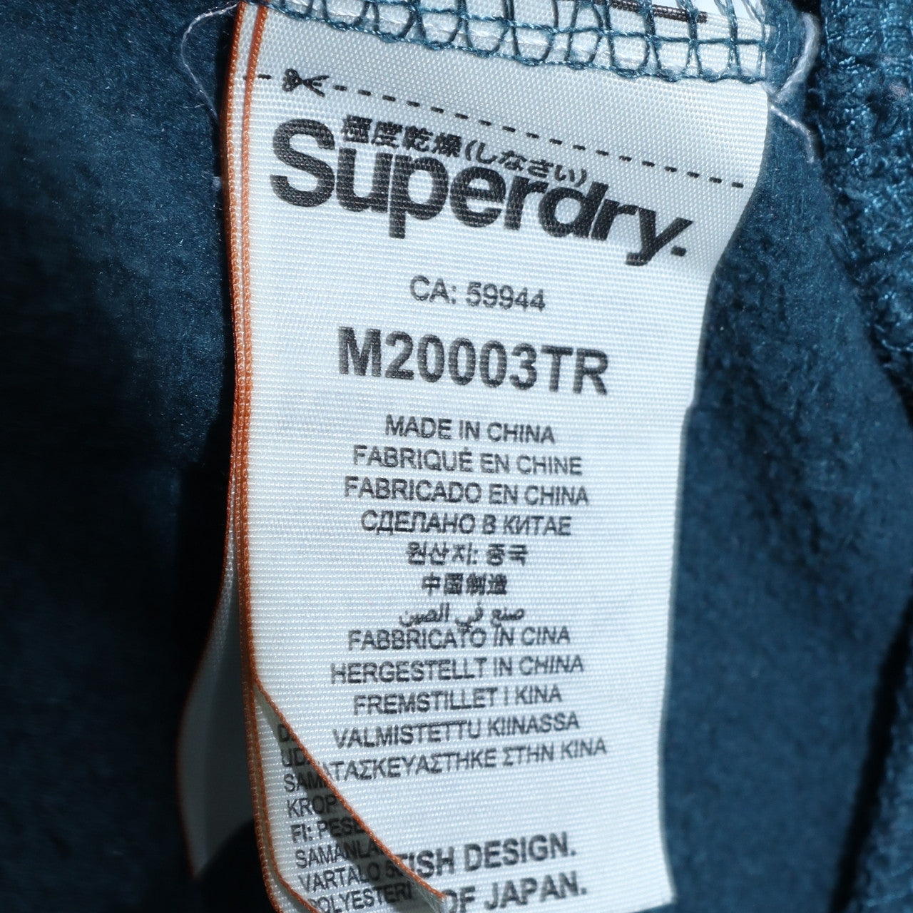 Womens UK Size M Superdry Blue Pullover Hoodie
