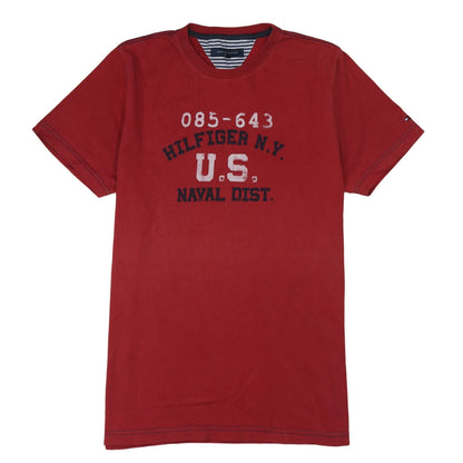 Mens UK Size M Tommy Hilfiger Red  T-Shirt