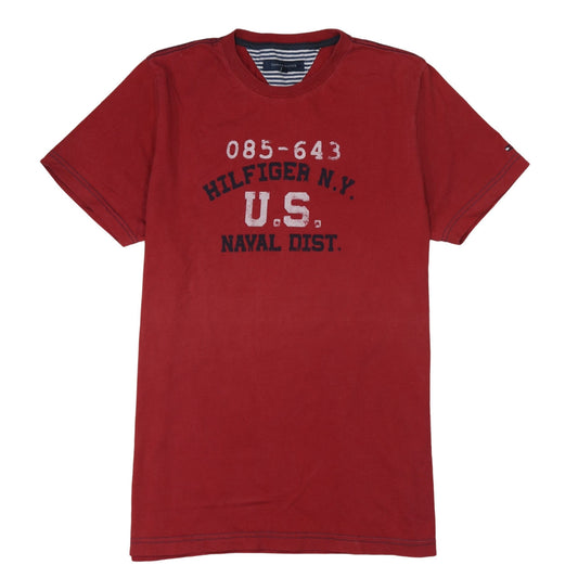 Mens UK Size M Tommy Hilfiger Red  T-Shirt