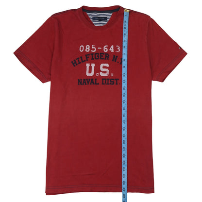 Mens UK Size M Tommy Hilfiger Red  T-Shirt