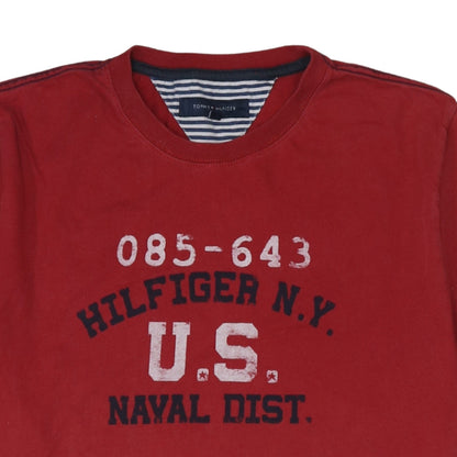 Mens UK Size M Tommy Hilfiger Red  T-Shirt