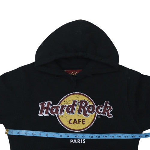 Womens UK Size S Hard Rock Cafe Black Pullover Hoodie