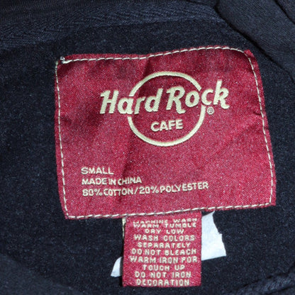 Womens UK Size S Hard Rock Cafe Black Pullover Hoodie